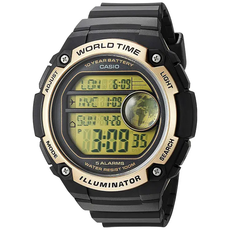 Casio Men's Classic Digital Quartz 100m Black Resin Watch W800H-1BV 