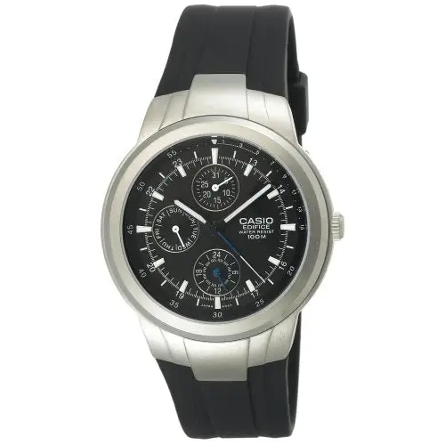 Casio Men’s Edifice Chronograph 100m Analog Black Resin