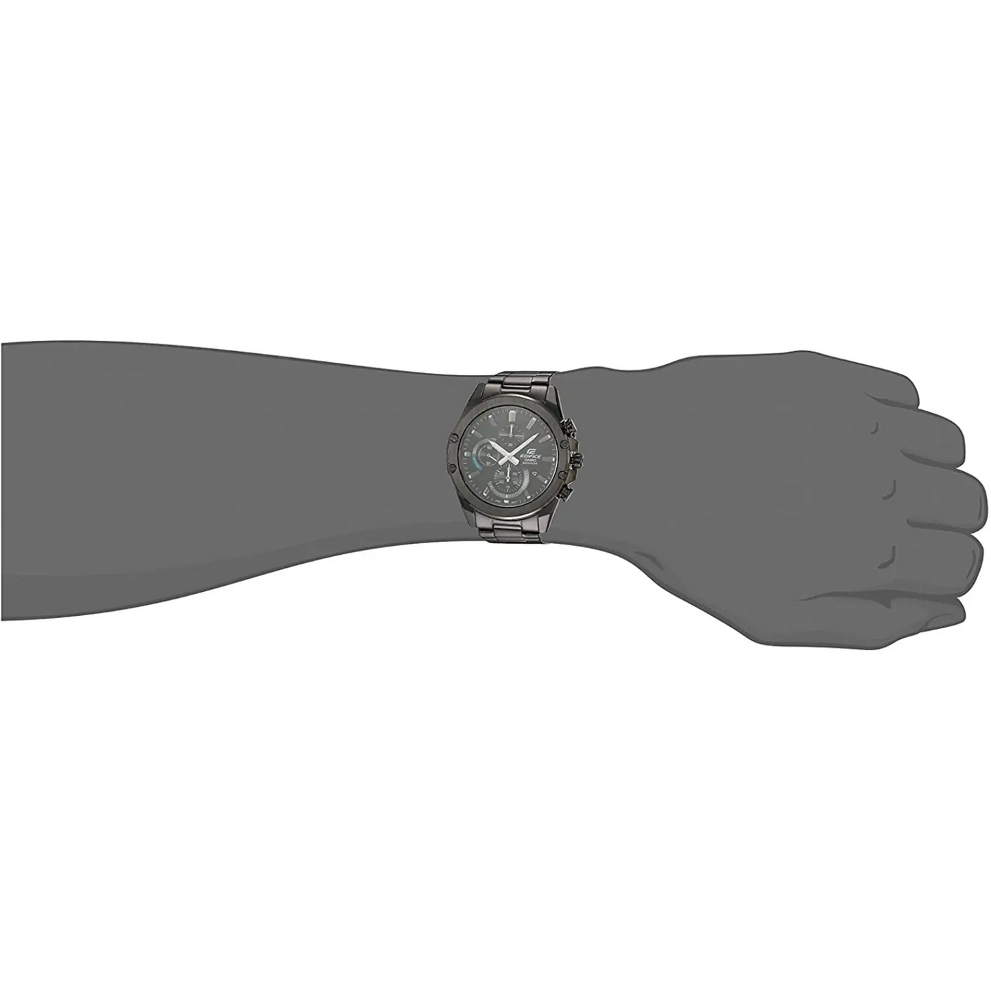 Casio Men’s Edifice Quartz Chrono 100m Black Stainless Steel