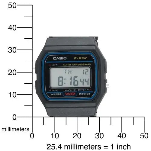 Casio Men’s F91W-1 Classic Black Digital Resin Strap Watch -
