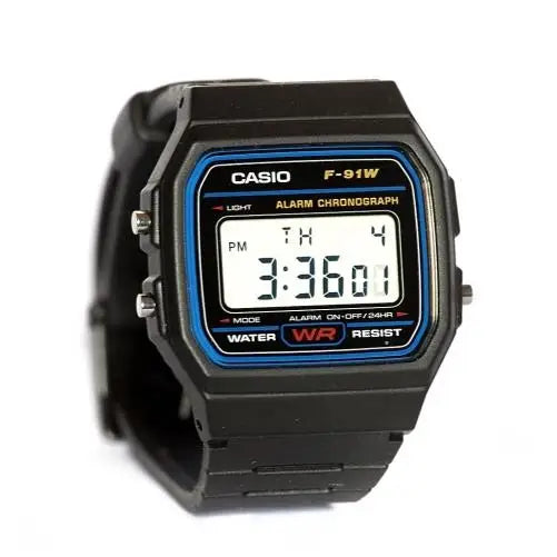 Casio Men’s F91W-1 Classic Black Digital Resin Strap Watch -