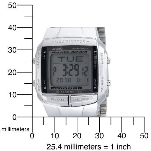 Casio Men’s Illuminator Digital Databank Stainless Steel