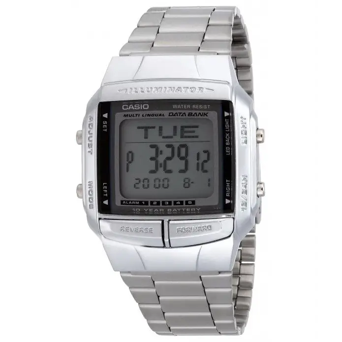 Casio Men’s Illuminator Digital Databank Stainless Steel