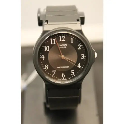 Casio Men’s MQ24-1B3 Analog Black Rubber Strap Watch -