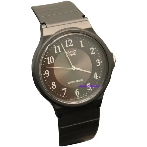 Casio Men’s MQ24-1B3 Analog Black Rubber Strap Watch -