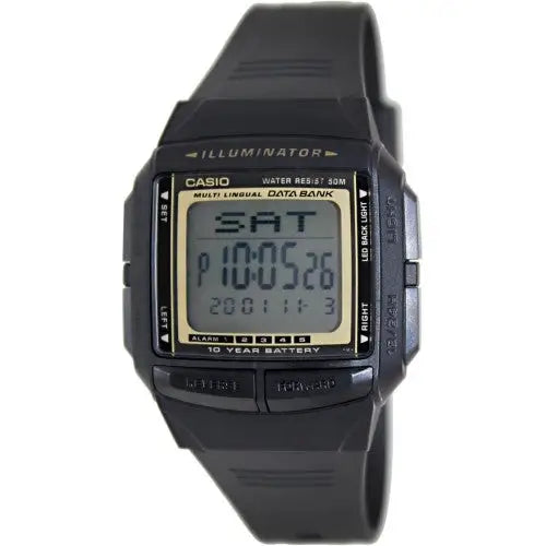Casio Men’s Multi-lingual 30 Page Databank Black Digital