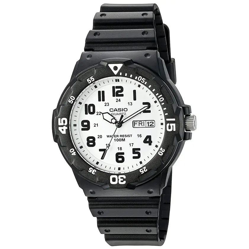 Casio Men’s Quartz 100m Black Resin Watch MRW200H-7BV - Misc