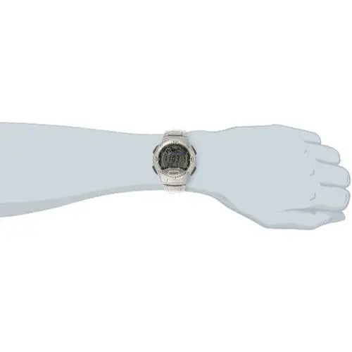 CASIO MEN’S SPORT TIDE GRAPH MOON METAL WATCH W753D-1 -