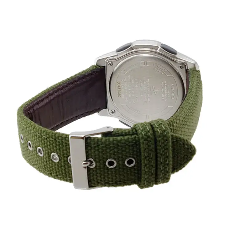 Casio Men’s Wave Ceptor Ana-Digi Solar Stainless Steel/Nylon