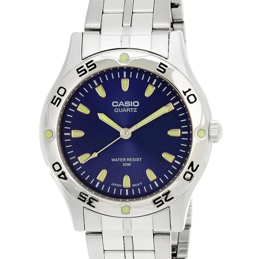 Casio #Mtp1243d-2av Men’s Metal Fashion Analog Casual 50m