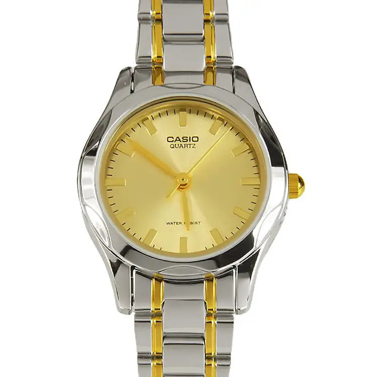 Casio Women’s Analog Quartz 100m Two Toned Stainless Steel