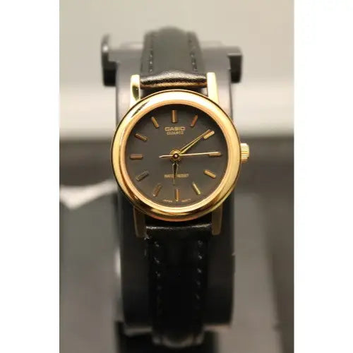 Casio Women’s Black Leather Watch LTP1095Q-1A - Watches