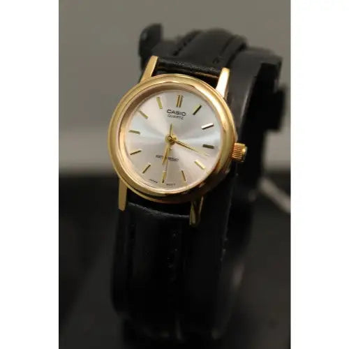Casio Women’s Black Leather Watch LTP1095Q-7A - Watches