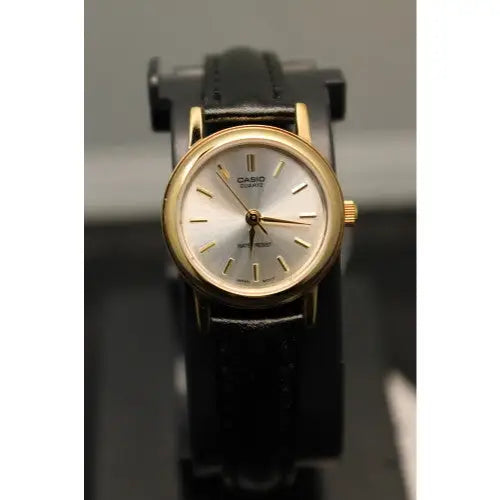 Casio Women’s Black Leather Watch LTP1095Q-7A - Watches