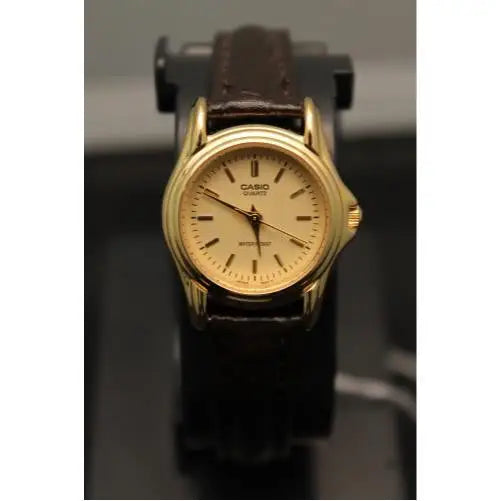 Casio Women’s Brown Leather Dress Watch LTP1096Q-9A -