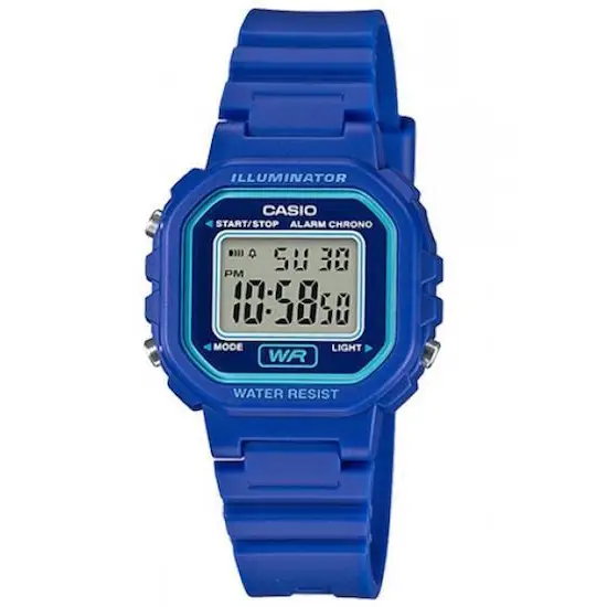 Casio Womens Classic Digital Quartz Resin Blue Watch