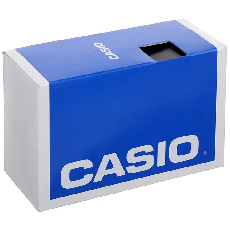 Casio Women’s Digital 10-Yr Battery Life Silver Tone/Blue