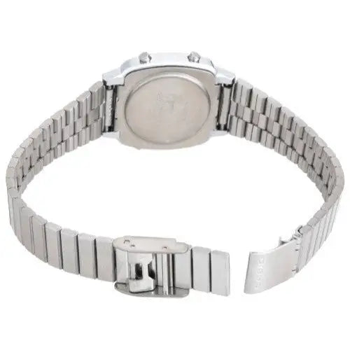 Casio Women’s Digital Silver-Toned Stainless Steel Watch