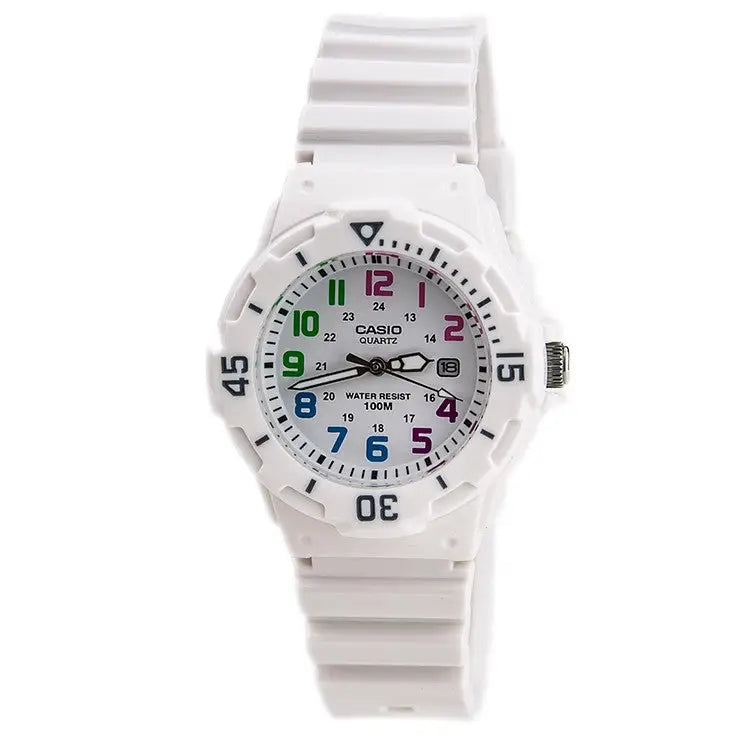 Casio Women’s Dive Inspired Analog Glossy White Resin Watch