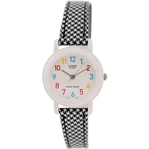 Casio Women’s leather/cloth Black Analog Watch LQ-139LB-1B -