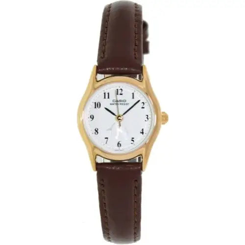 Casio Women’s Penguin Classic Analog Quartz Brown Leather