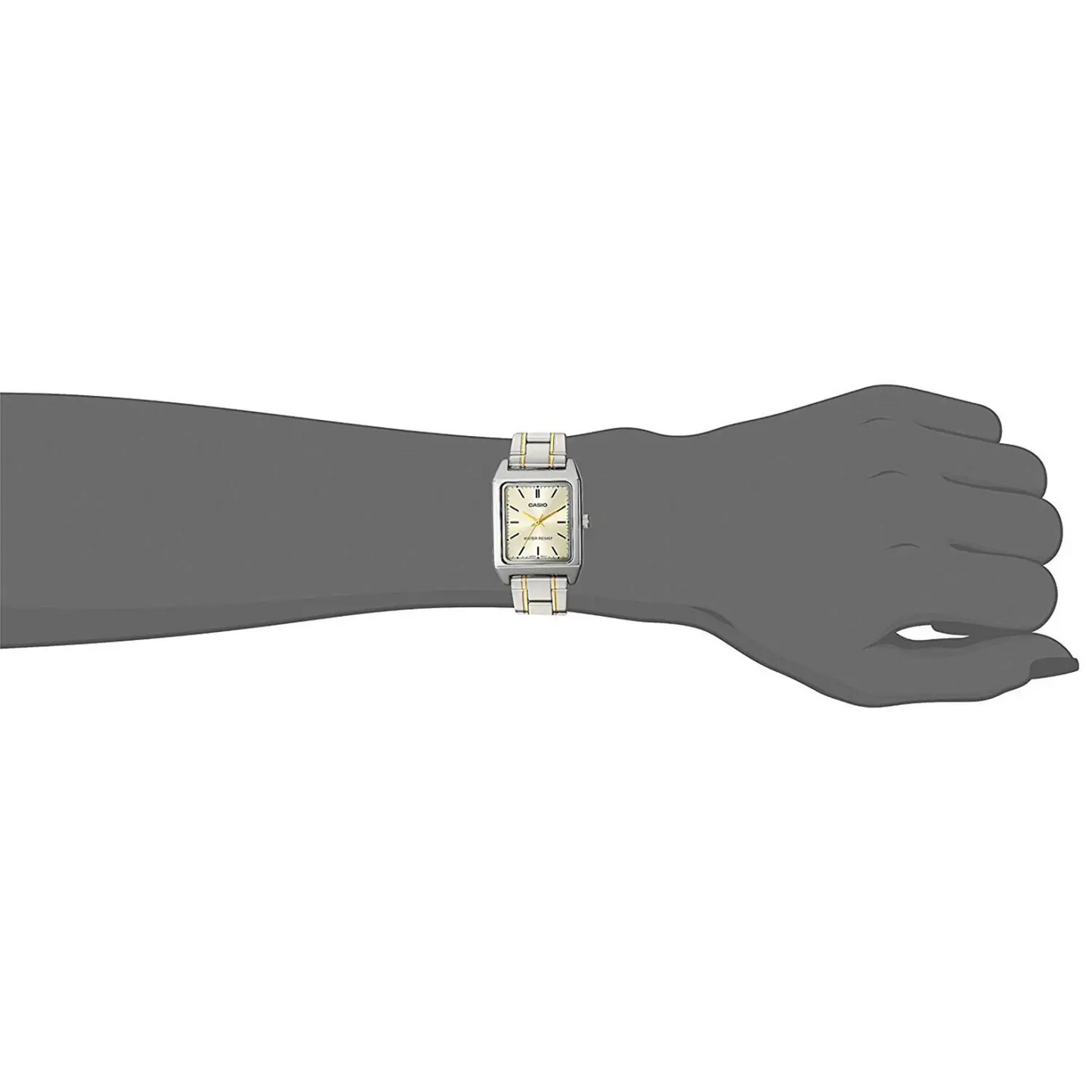 Casio Women’s Quartz 100m Two Tone Stainless Steel Watch