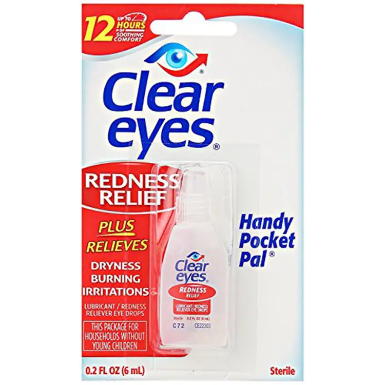 Clear Eyes Redness Relief Handy Pocket Pal - 0.2 Oz Single