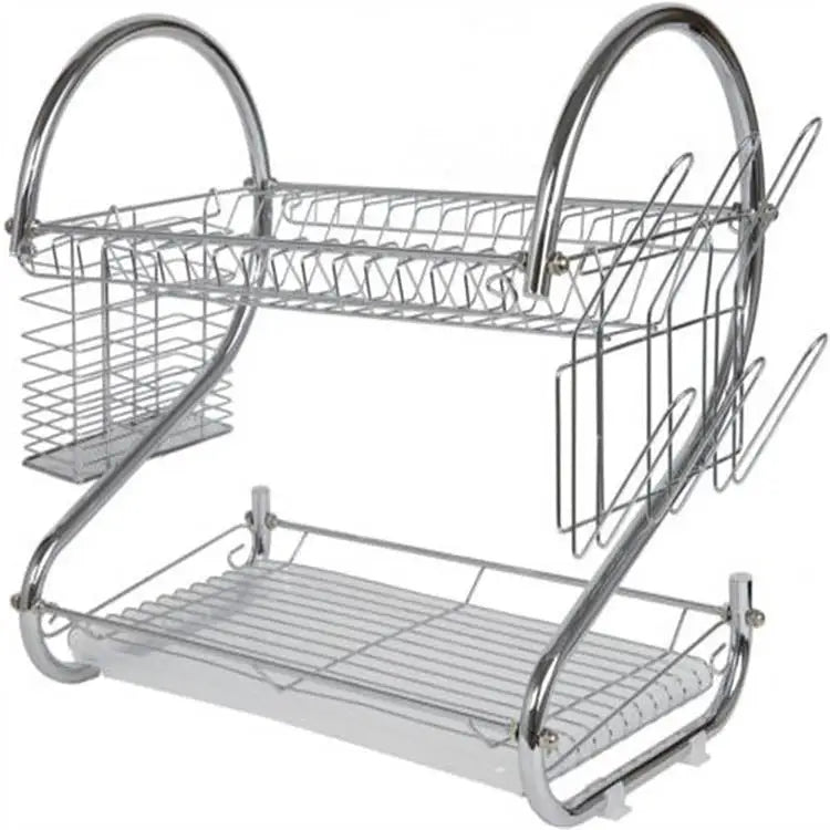 Diamond Home 2 Tier 16 Dish Rack (Chrome) 10015 - Misc
