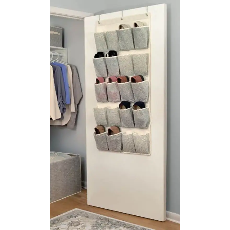 Diamond Home 20-Pocket Non-Woven Hanging Closet Organizer