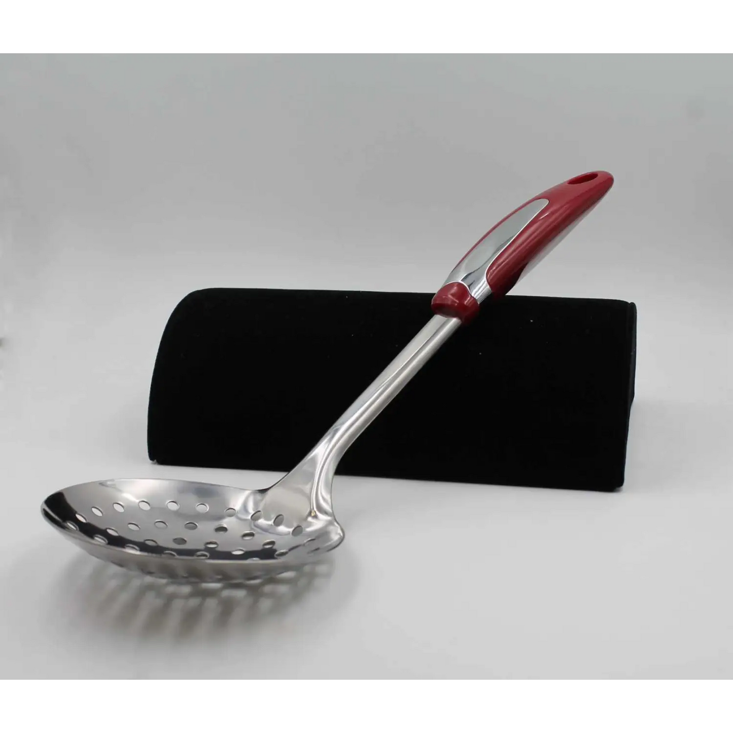 Diamond Home Stainless Steel Slotted Skimmer-Black 10067 -