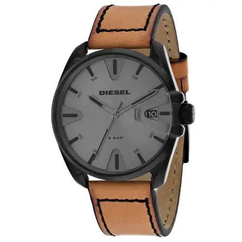 Diesel Men’s MS9 Stainless Steel Leather Watch ACC-DZ1863 -