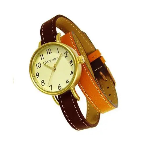 Dopio Women’s Brown/Tan Wrap Leather Watch by TOKYObay -