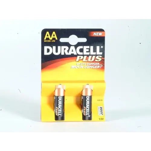 Duracell MN1500B2 AA Alkaline Batteries - 2 Pack - Misc