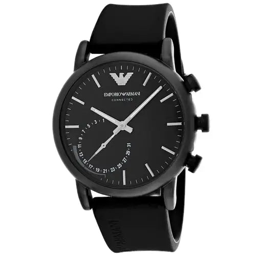 Emporio Armani Men’s Connected 30m Stainless Steel Rubber
