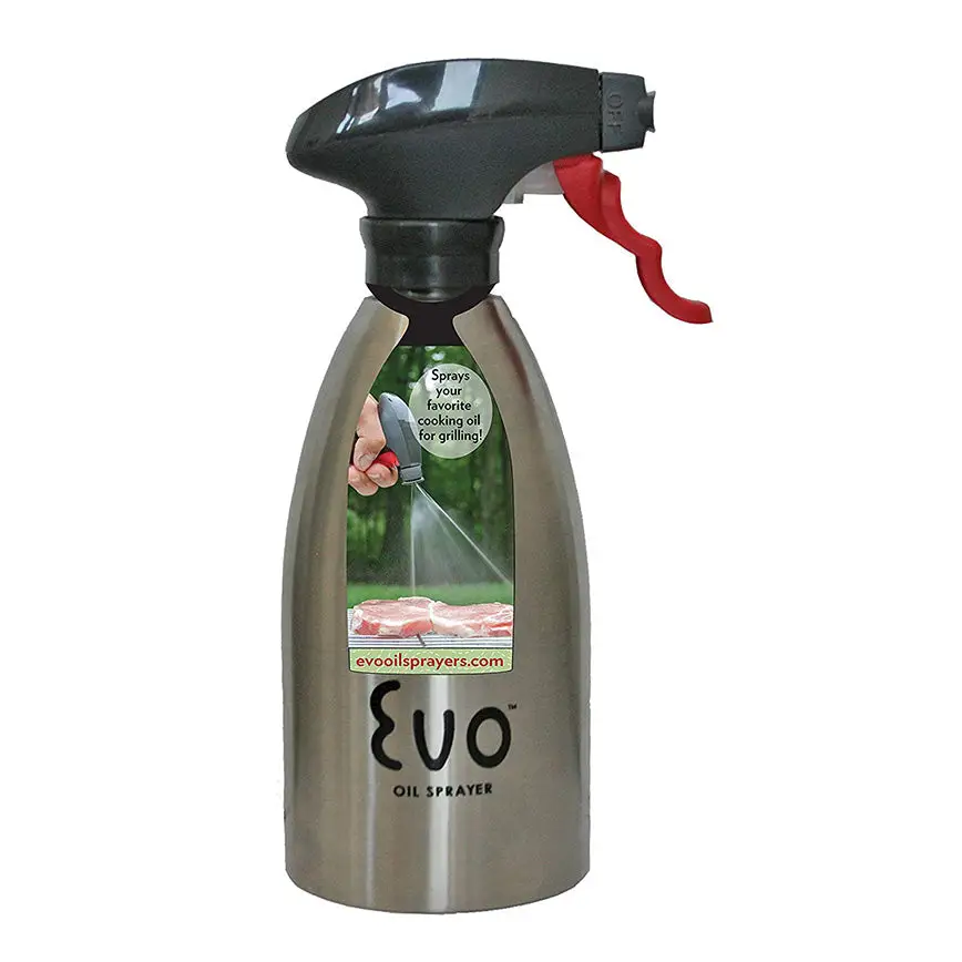 Evo 16oz Refillable Non-Aerosol Stainless Steel Oil Sprayer