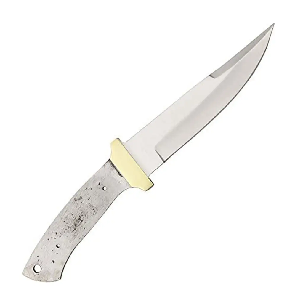 Exclusive 10 Swedged Bowie Blade with Brass Guard Hunting