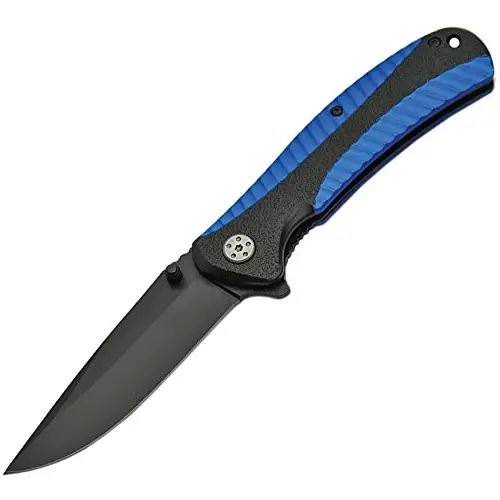 Exclusive 4.5 Black Stainless Steel Blue Aluminum Handle