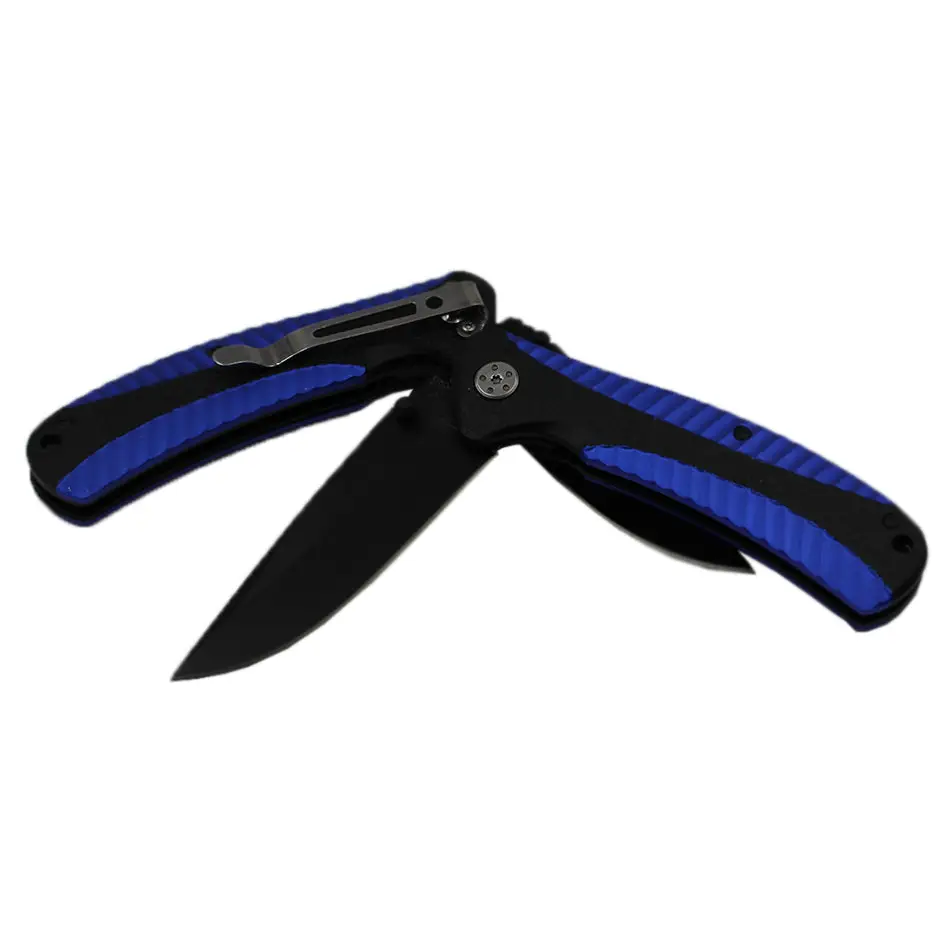 Exclusive 4.5 Black Stainless Steel Blue Aluminum Handle