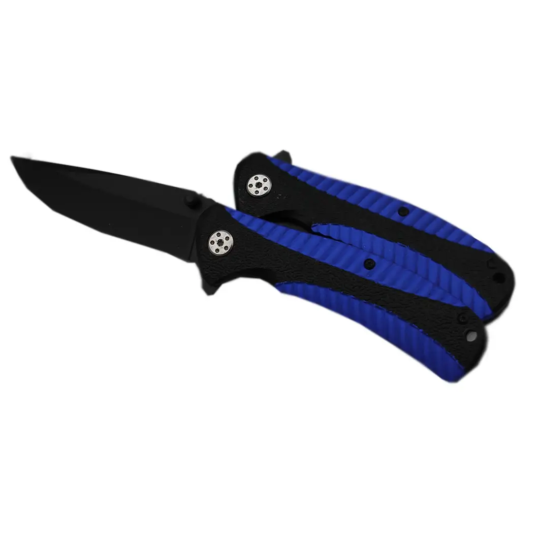Exclusive 4.5 Black Stainless Steel Blue Aluminum Handle