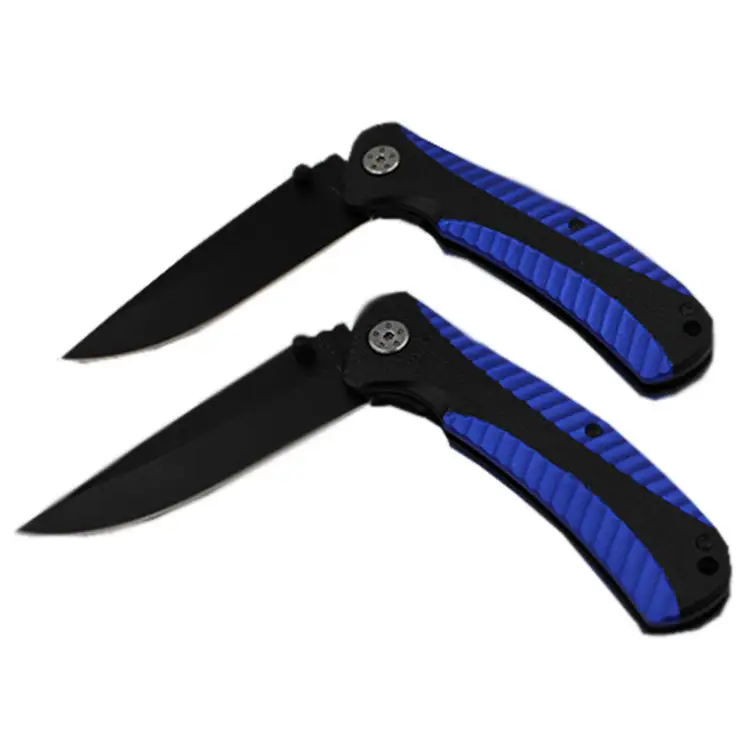 Exclusive 4.5 Black Stainless Steel Blue Aluminum Handle