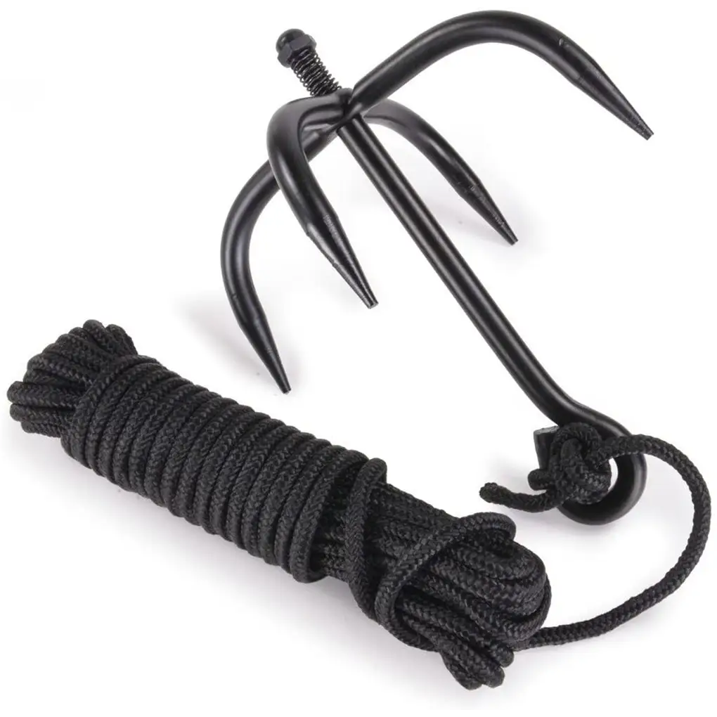 Exclusive Grappling Hook with 35' Black Cord 211364