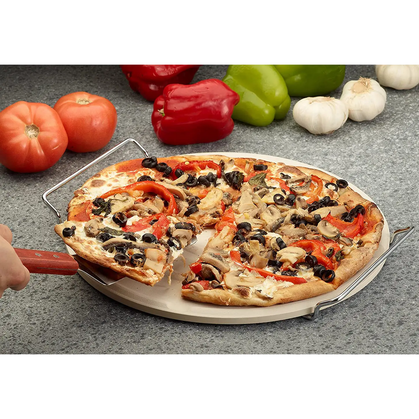 Fantes Cousin Diana Natural Food Safe 13 Pizza Stone w/