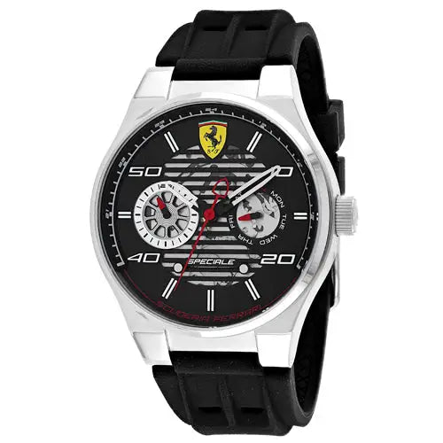 Ferrari Scuderia Men’s Speciale Stainless Steel Silicone