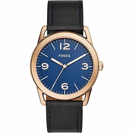 Fossil Men’s Ledger 50m Stainless Steel Leather Watch