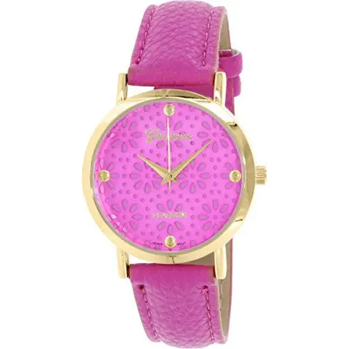 Geneva Platinum Women’s Stainless Steel Casual Watch w/