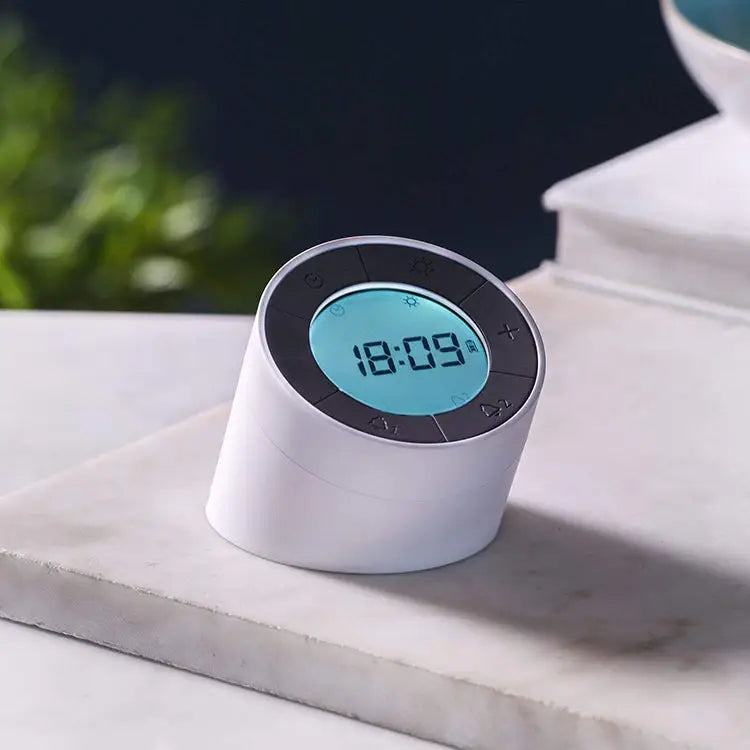 Gingko Edge Click Clock 3 x 3.5 Time/Date/Temp Alarm Clock