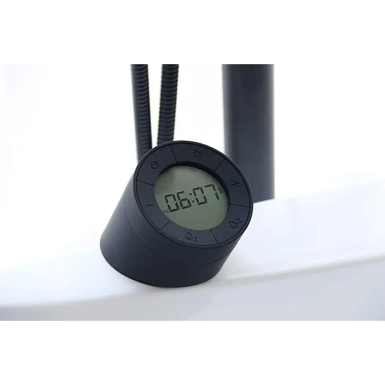 Gingko Edge Light Digital Rechargeable Dual Alarm Clock