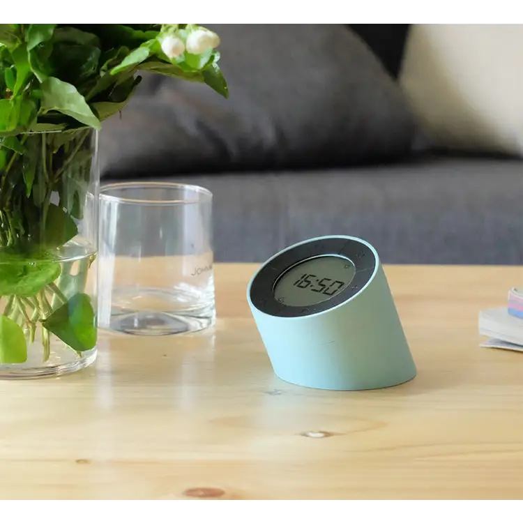 Gingko Edge Light Digital Rechargeable Dual Alarm Clock