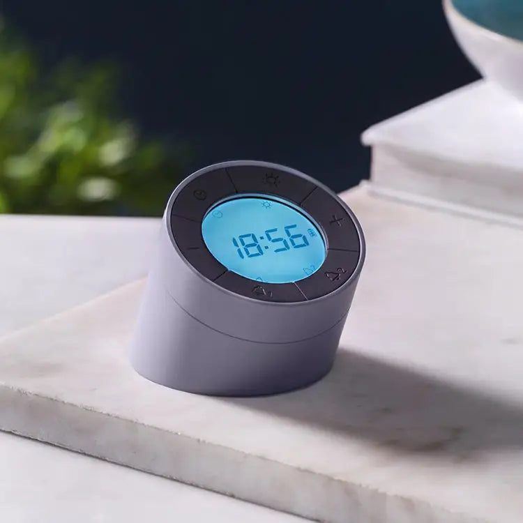 Gingko Edge Light Digital Rechargeable Dual Alarm Clock