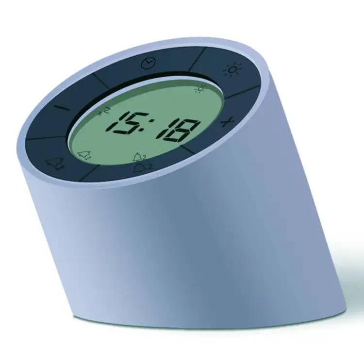 Gingko Edge Light Digital Rechargeable Dual Alarm Clock